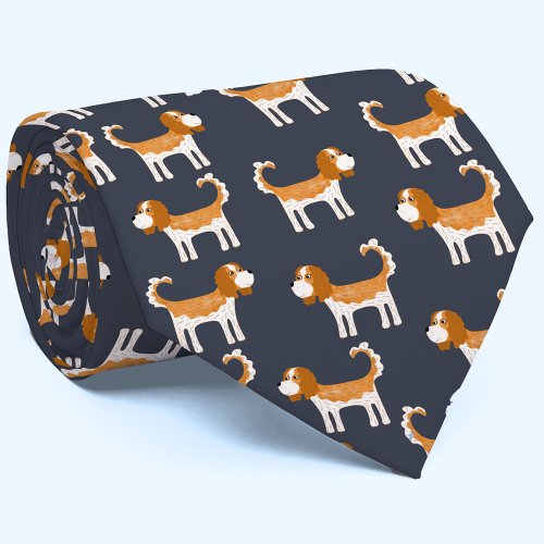 Cavalier King Charles Spaniel Dog Neck Tie