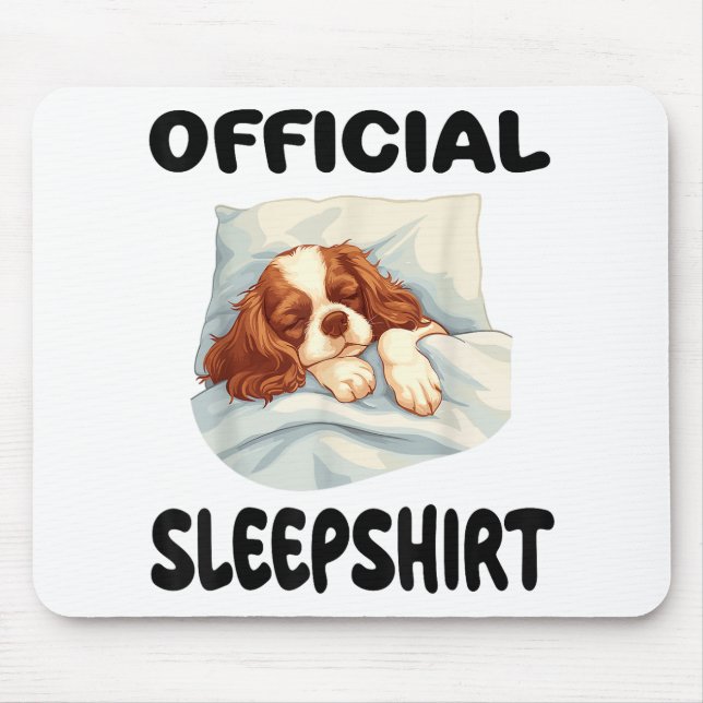 Cavalier King Charles Spaniel Dog Official Sleepsh Mouse Pad (Front)