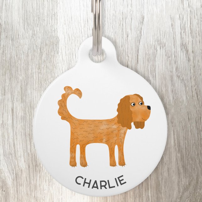 Cavalier King Charles Spaniel Dog Personalized Pet ID Tag (Creator Uploaded)