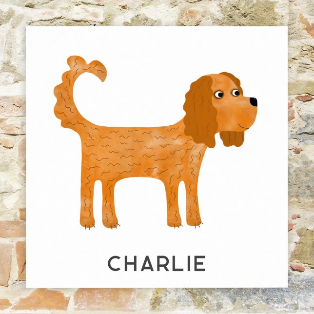 Cavalier King Charles Spaniel Dog Personalized Poster (Creator Uploaded)