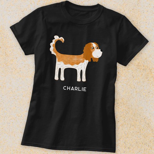 Cavalier King Charles Spaniel Dog Personalized T_Shirt