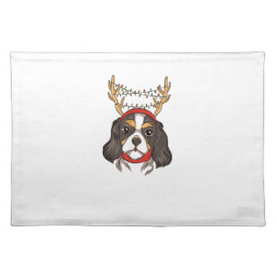 Cavalier King Charles Spaniel Dog Pet Christmas Cloth Placemat