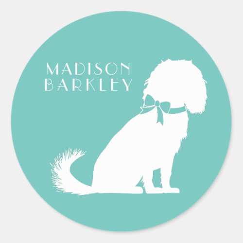 Cavalier King Charles Spaniel Dog Puppy Classic Round Sticker
