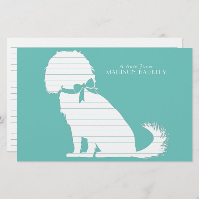 Cavalier King Charles Spaniel Dog Puppy Stationery (Front/Back)