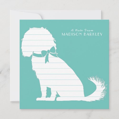 Cavalier King Charles Spaniel Dog Puppy Thank You Card