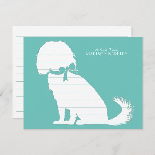 Cavalier King Charles Spaniel Dog Puppy Thank You Card