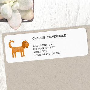 Cavalier King Charles Spaniel Dog Return Address Label