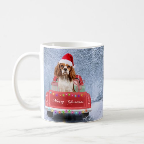 Cavalier King Charles Spaniel Dog Snow christmas Coffee Mug