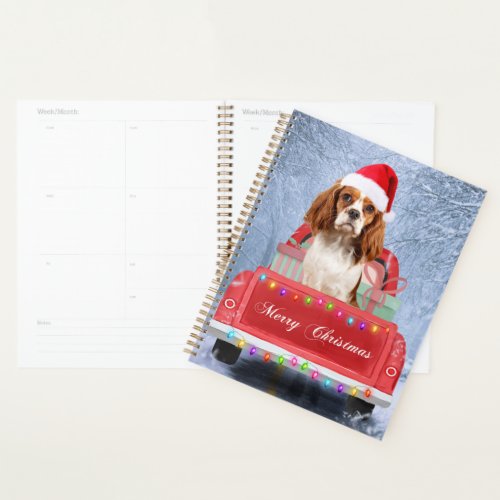 Cavalier King Charles Spaniel Dog Snow christmas Planner