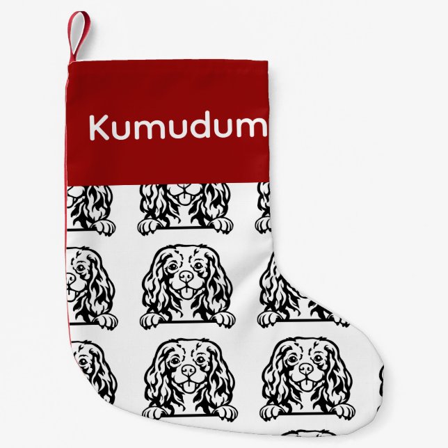 Cavalier King Charles Spaniel dog socks Customized (Front)