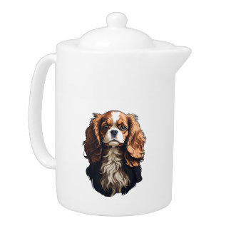 Cavalier King Charles spaniel dog Teapot