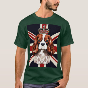 Cavalier King Charles Spaniel dog wearing a crown T-Shirt
