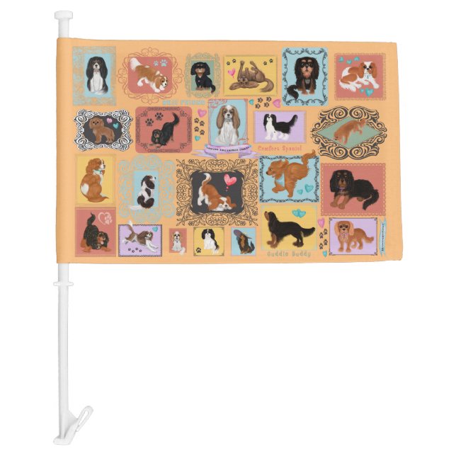 Cavalier King Charles Spaniel Flag (Front)