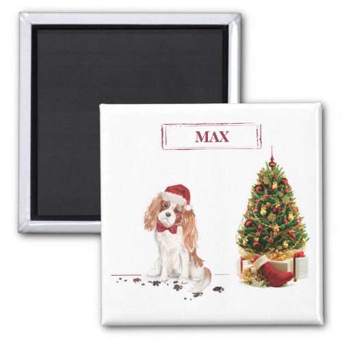 Cavalier King Charles Spaniel Funny Christmas Dog Magnet