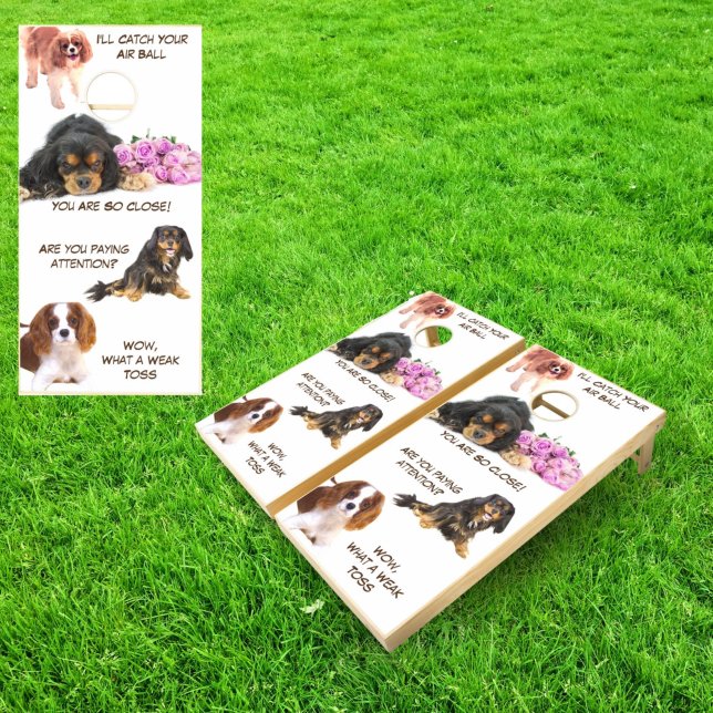 Cavalier King Charles Spaniel Funny  Cornhole Set (Creator Uploaded)