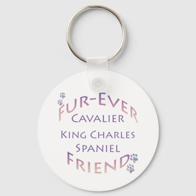 Cavalier King Charles Spaniel Furever Keychain (Front)