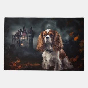Cavalier King Charles Spaniel Halloween Scary Doormat