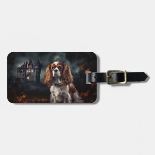 Cavalier King Charles Spaniel Halloween Scary Luggage Tag