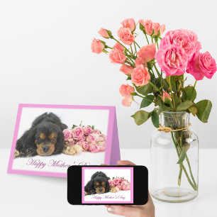 Cavalier King Charles Spaniel Happy Mother's Day Card