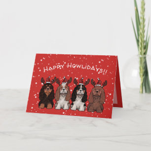 Cavalier King Charles Spaniel Holiday Card