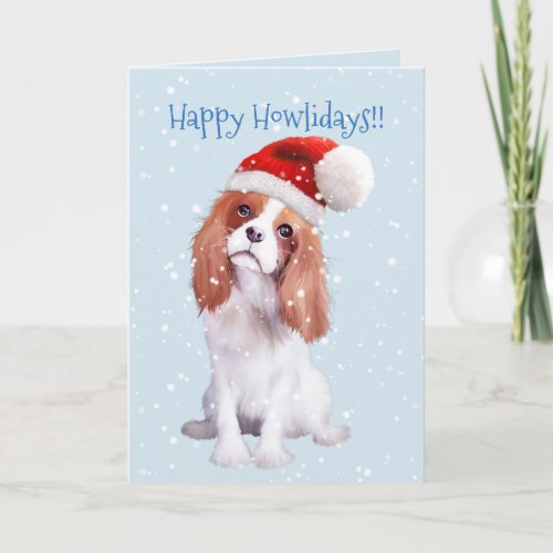 Cavalier King Charles Spaniel Holiday Card