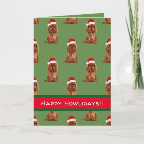 Cavalier King Charles Spaniel Holiday Card