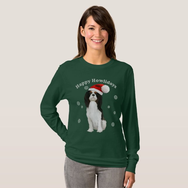 Cavalier King Charles Spaniel Holiday Shirt (Front Full)