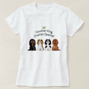 3D All Over Print T-Shirt, Cavalier King Charles Spaniel Short  Sleeve Tees Gifts for Men and Women, Birthday Full Size S-5XL : Clothing,  Shoes & Jewelry