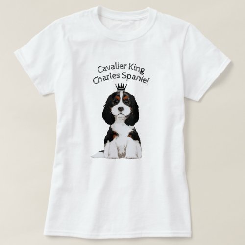 Cavalier King Charles Spaniel Illustrated T_Shirt