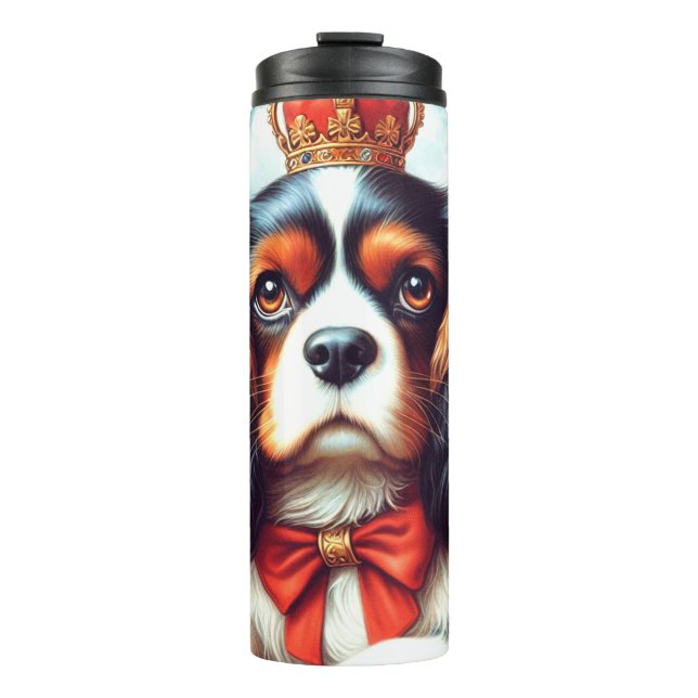 Cavalier King Charles Spaniel Illustration Thermal Tumbler (Front)