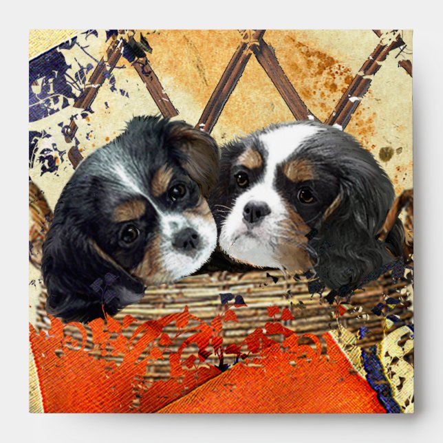Cavalier King Charles Spaniel Invitation Envelope (Front)