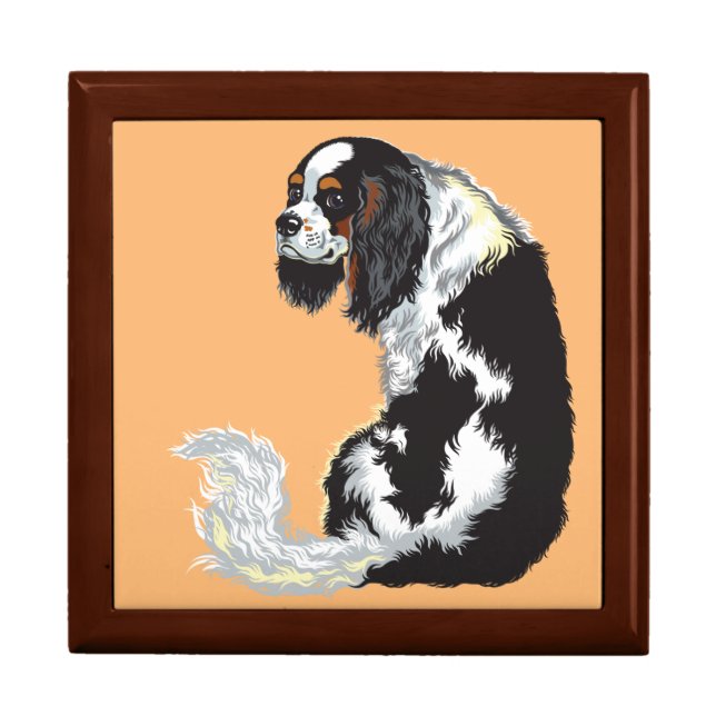 cavalier king charles spaniel keepsake box (Front)