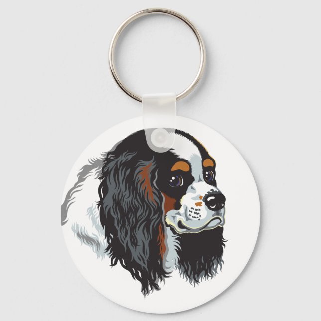 cavalier king charles spaniel keychain (Front)
