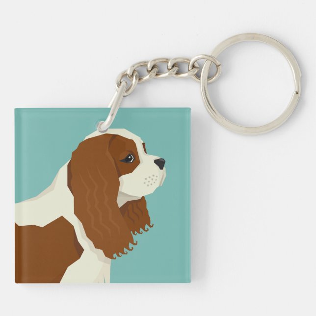  Cavalier King Charles Spaniel Keychain (Back)