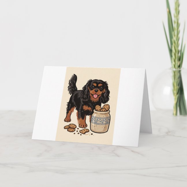 Cavalier King Charles Spaniel Kitchen Cookie Jar R Card