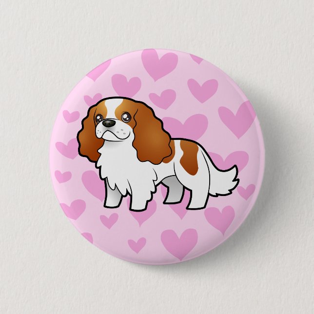 Cavalier King Charles Spaniel Love Button (Front)