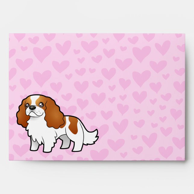 Cavalier King Charles Spaniel Love Envelope (Front)