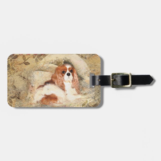 Cavalier King Charles Spaniel Luggage Tag (Front Horizontal)