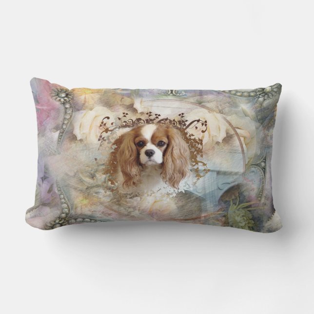 Cavalier King Charles Spaniel Lumbar Pillow (Front)