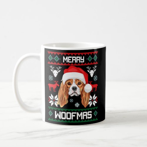 Cavalier King Charles Spaniel Merry Woofmas Coffee Mug