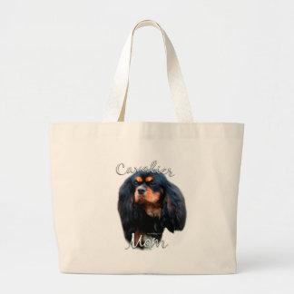 Cavalier King Charles Spaniel Mom 2 Large Tote Bag