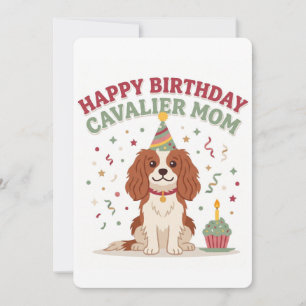 Cavalier King Charles Spaniel Mom Card