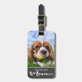 Cavalier King Charles Spaniel  Mom Dog's Photo Luggage Tag