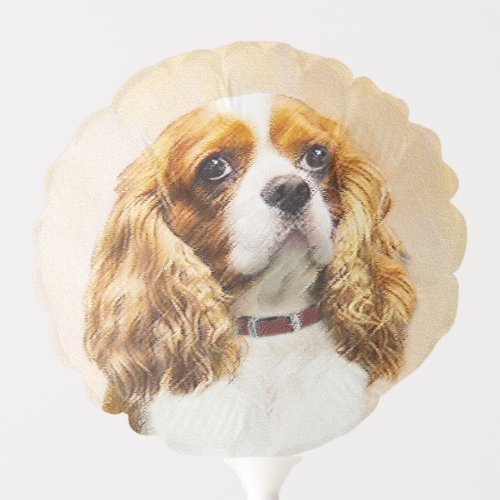 Cavalier King Charles Spaniel Original Painting Balloon