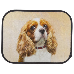 Cavalier King Charles Spaniel Original Painting Car Floor Mat