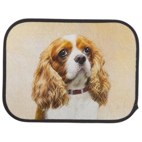 Cavalier King Charles Spaniel Original Painting Car Floor Mat