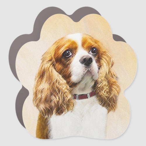 Cavalier King Charles Spaniel Original Painting Car Magnet