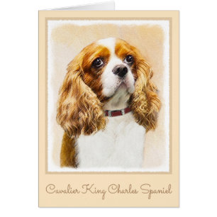 Cavalier King Charles Spaniel Original Painting Cards