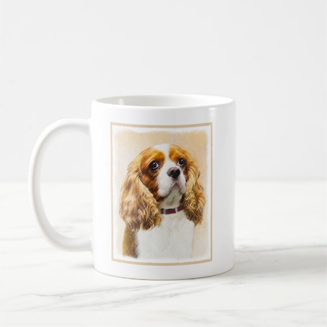 Cavalier King Charles Spaniel Original Painting Coffee Mug (Left)
