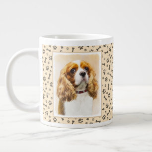 Cavalier King Charles Spaniel Original Painting Giant Coffee Mug